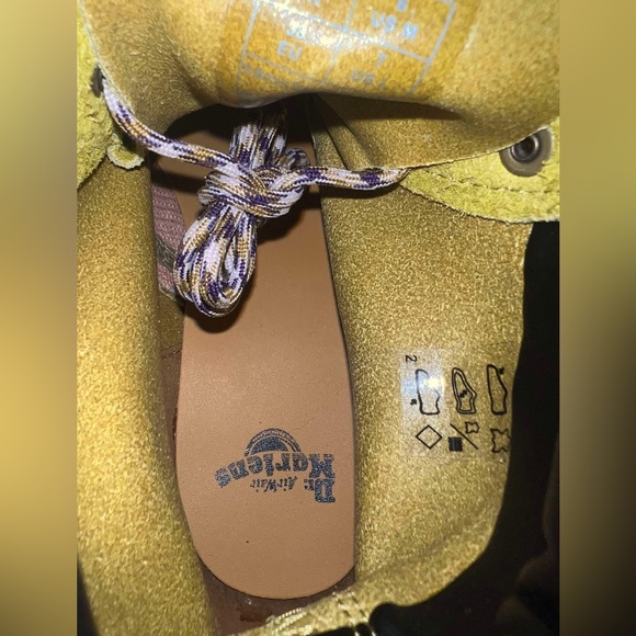 Dr.Martens Women’s 939 Ben Suede In Moss Green Padded Collar Lace Up Boots New - Picture 10 of 15